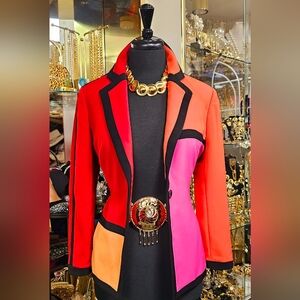 Vintage Colorful Women's Blazer